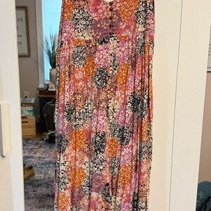 Anthropologie Multicolor Floral Patchwork Romper